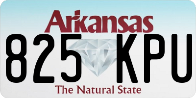 AR license plate 825KPU