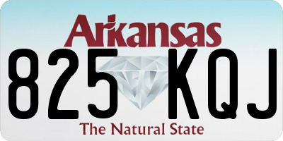 AR license plate 825KQJ