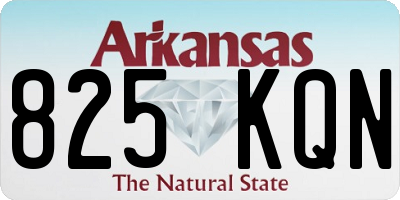 AR license plate 825KQN