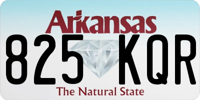 AR license plate 825KQR