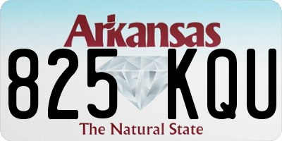AR license plate 825KQU