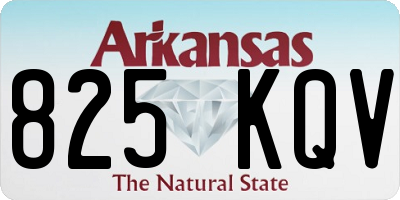 AR license plate 825KQV