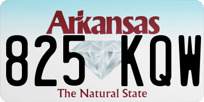 AR license plate 825KQW