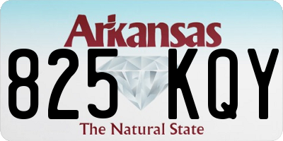 AR license plate 825KQY