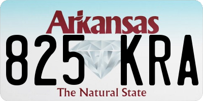 AR license plate 825KRA