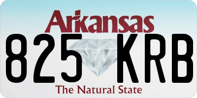 AR license plate 825KRB