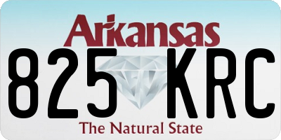 AR license plate 825KRC