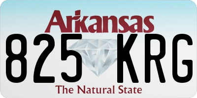 AR license plate 825KRG