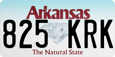 AR license plate 825KRK