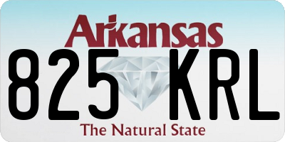 AR license plate 825KRL