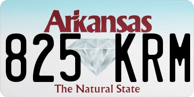 AR license plate 825KRM