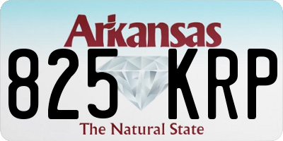 AR license plate 825KRP
