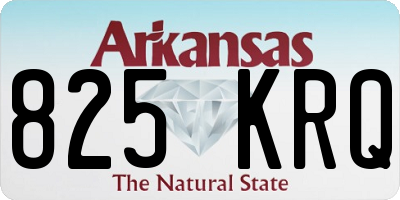AR license plate 825KRQ