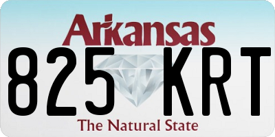 AR license plate 825KRT