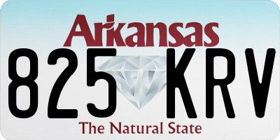 AR license plate 825KRV