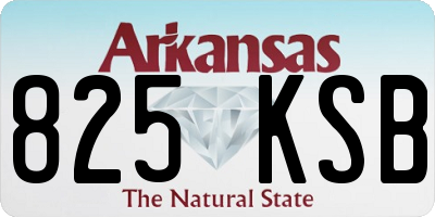AR license plate 825KSB