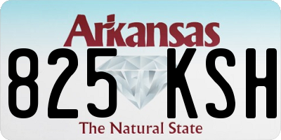 AR license plate 825KSH