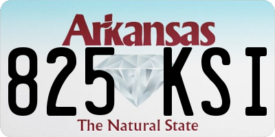 AR license plate 825KSI