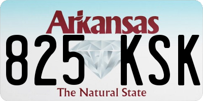 AR license plate 825KSK