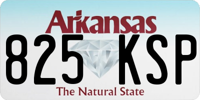 AR license plate 825KSP
