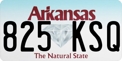 AR license plate 825KSQ