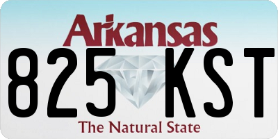 AR license plate 825KST