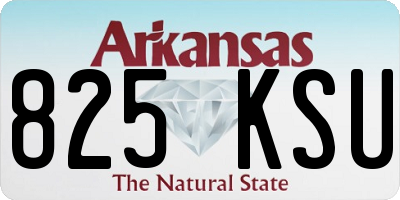 AR license plate 825KSU