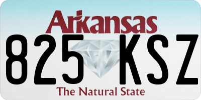 AR license plate 825KSZ