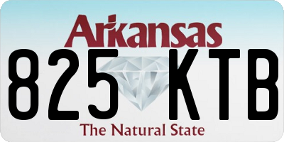 AR license plate 825KTB