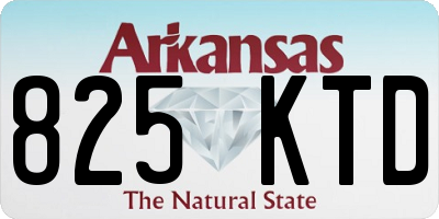AR license plate 825KTD