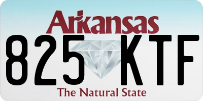 AR license plate 825KTF