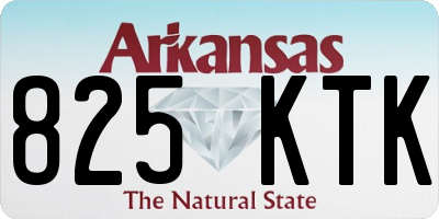 AR license plate 825KTK