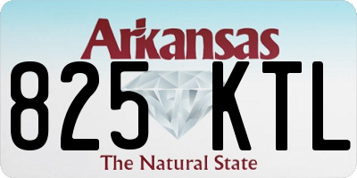 AR license plate 825KTL