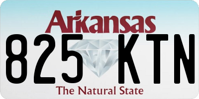 AR license plate 825KTN