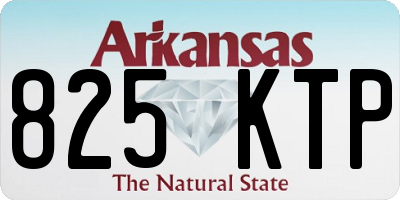 AR license plate 825KTP