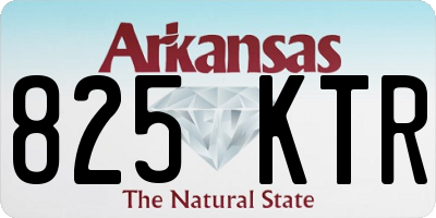 AR license plate 825KTR