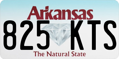 AR license plate 825KTS