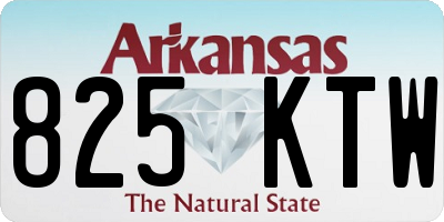 AR license plate 825KTW