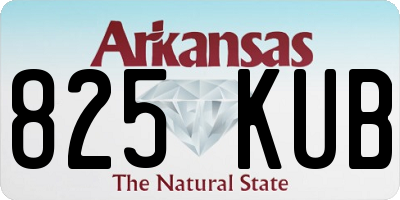 AR license plate 825KUB