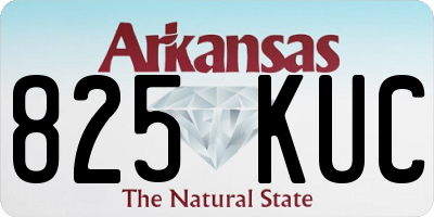 AR license plate 825KUC