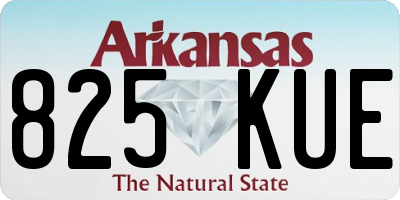AR license plate 825KUE