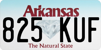 AR license plate 825KUF