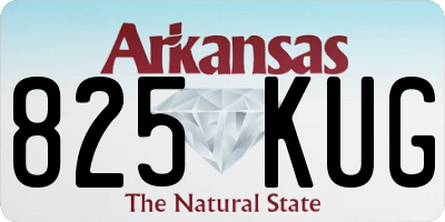 AR license plate 825KUG