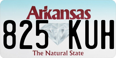AR license plate 825KUH