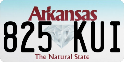 AR license plate 825KUI
