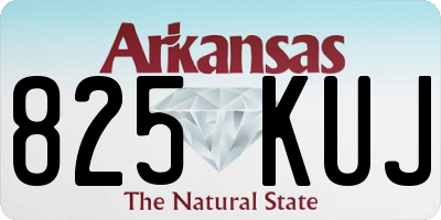 AR license plate 825KUJ