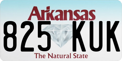 AR license plate 825KUK