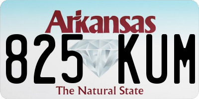 AR license plate 825KUM