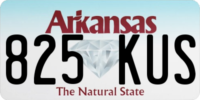 AR license plate 825KUS