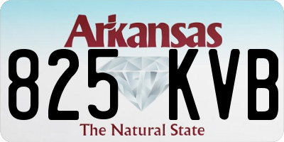 AR license plate 825KVB